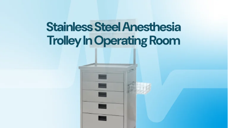 Stainless Steel Anesthesia Cart In Operating Rooms